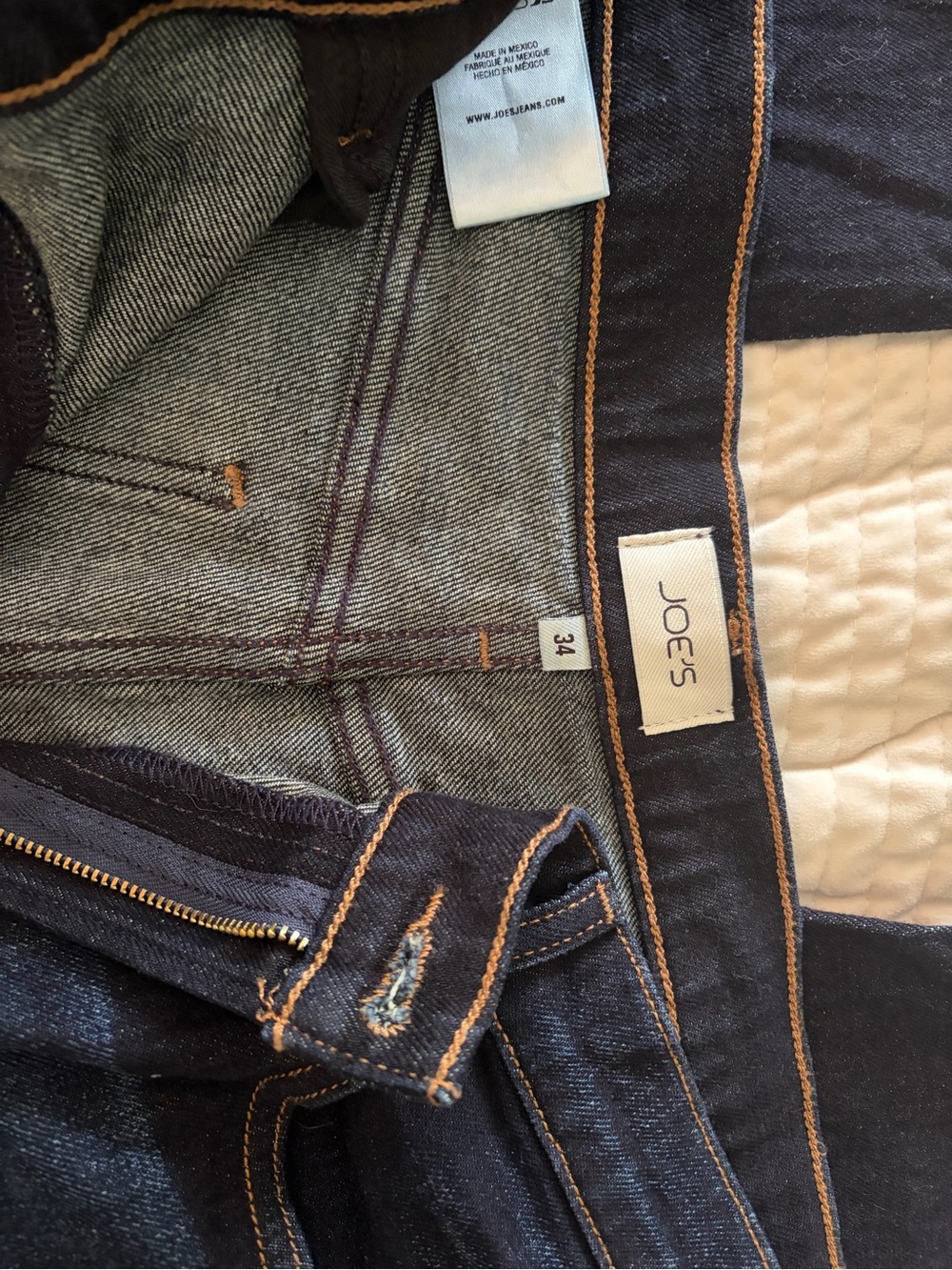 Joe's Jeans Dark Indigo Wide Leg High-Rise Jeans - Picture 14 of 15